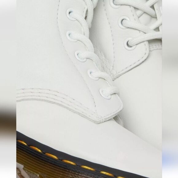 Dr. Martens White Heeled Boots - Picture 9 of 15